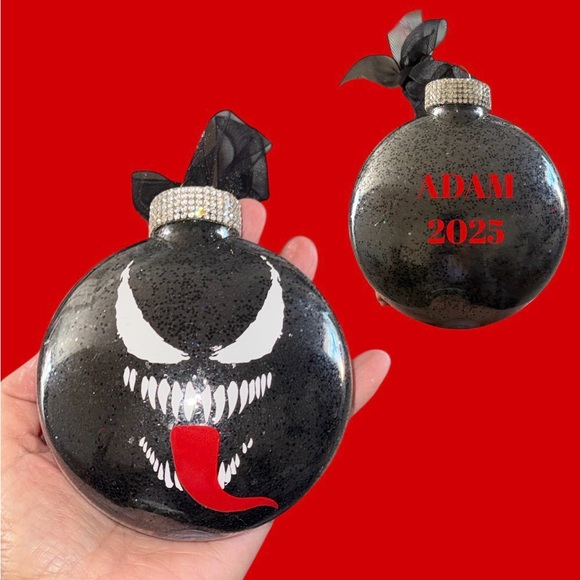 Christmas Ornament, holiday Tree Hanger, Decoration, Spiderman & Venom Set Two 2 - Picture 5 of 11